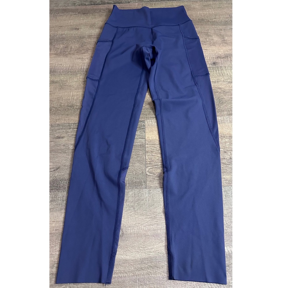 Aerie Chill Play Move High Waisted Pocket Leggings Navy Blue Women's Medium